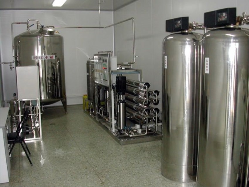 2000L/H全自动型不锈钢二级反渗透纯化水设备