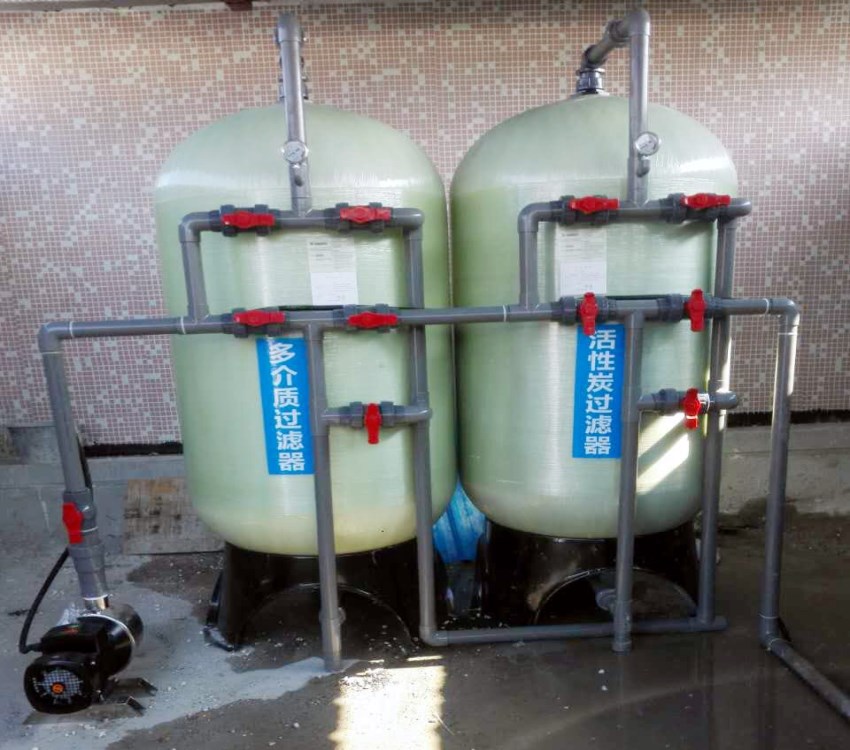 10T/H河水净水设备,养殖用水处理系统,反渗透预处理装置