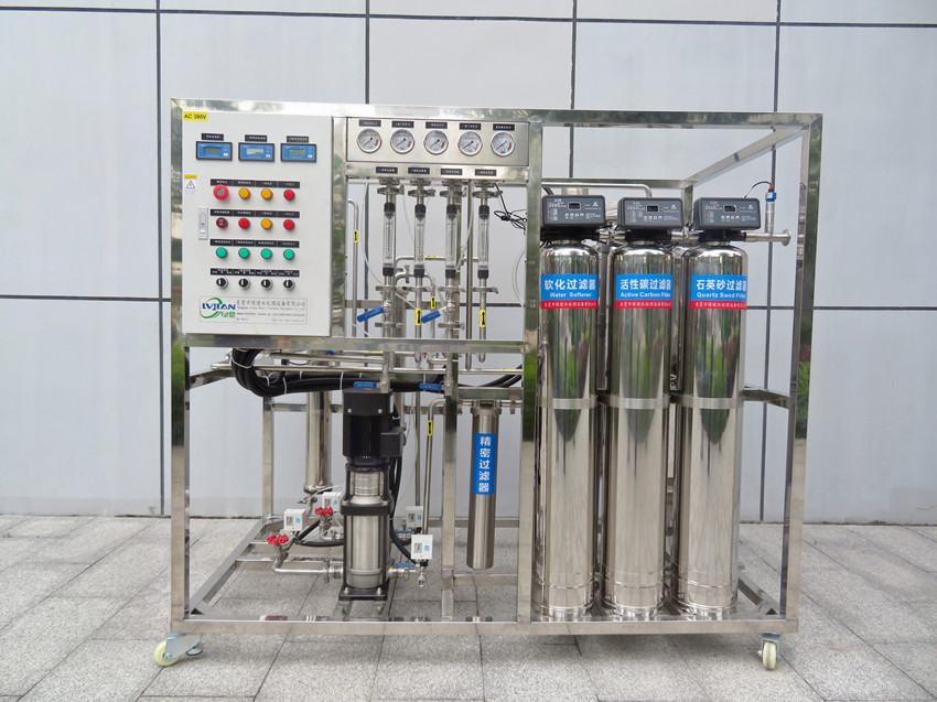 100L/H双级反渗透纯化水设备_生物医药用纯化水系统