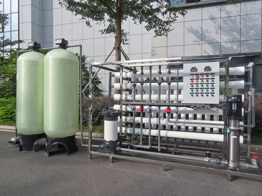 2T/H超滤+RO反渗透中水回用净化设备,五金废水回用水处理